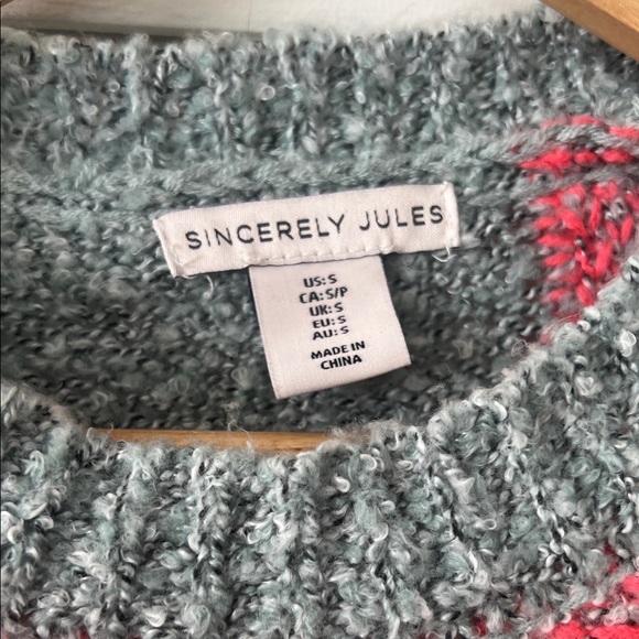 Sincerely Jules Multicolor Patchwork Sweater - Picture 2 of 3